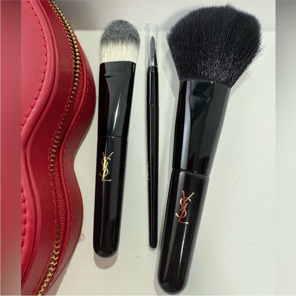 YSL Black Makeup Brush Set with Red Case - Picture 7 of 10